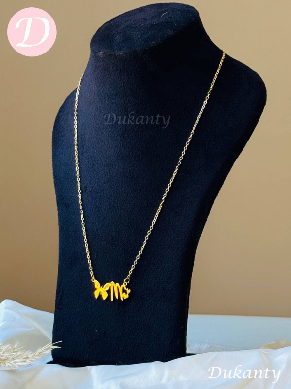 Simple Necklace - Silver And Gold Plated