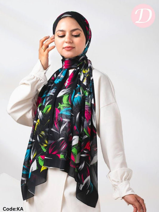 Dalia Scarf - Crepe Digital