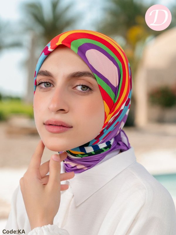 Hanaa Scarf - Cotton And Satin