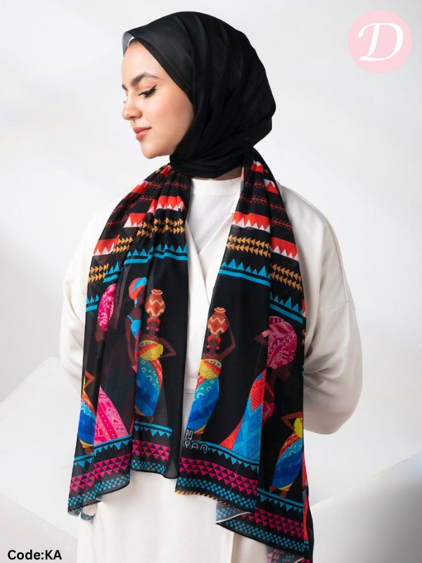 Ciara Scarf - Crepe Digital