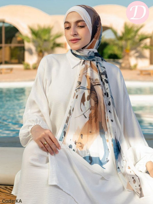 Merna Scarf - Crepe Chiffon