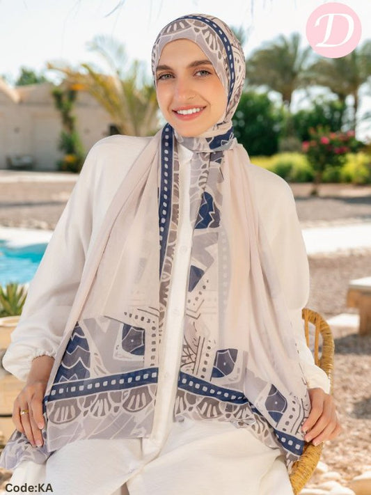 Lina Scarf - Crepe Chiffon