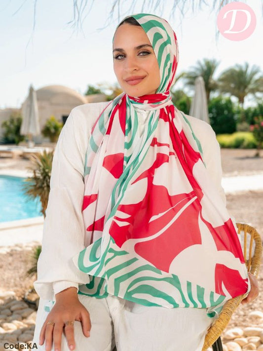 Mena Scarf - Crepe Chiffon