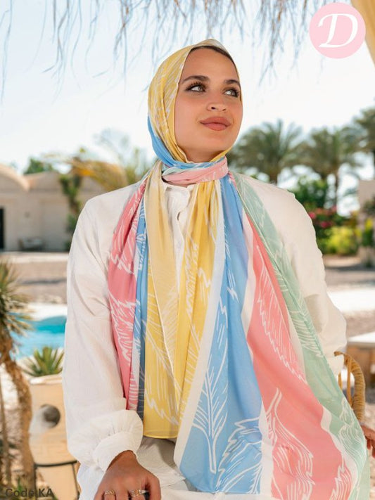 Dalila Scarf - Crepe Chiffon