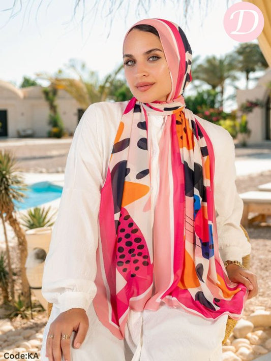 Hala Scarf - Crepe Chiffon