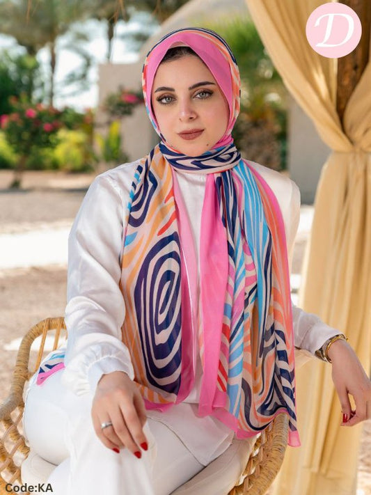 Afnan Scarf - Crepe Chiffon