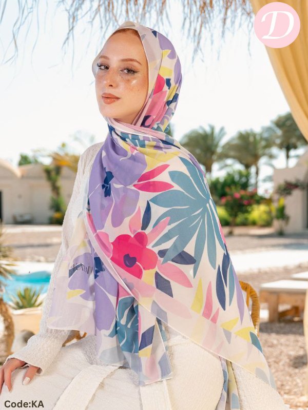 Farida Scarf - Crepe Chiffon