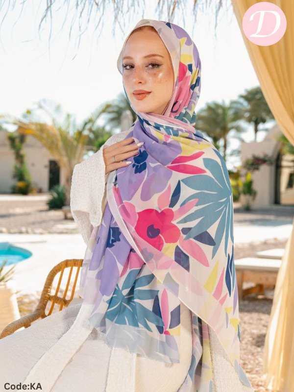 Farida Scarf - Crepe Chiffon