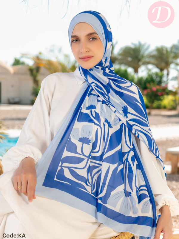 Lama Scarf - Crepe Chiffon