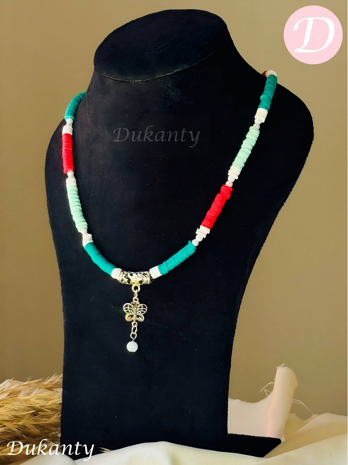 Nariman Necklace - Rubber And Pearl Stones