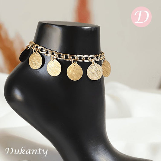 Shahrzad Anklet - Chinese gold