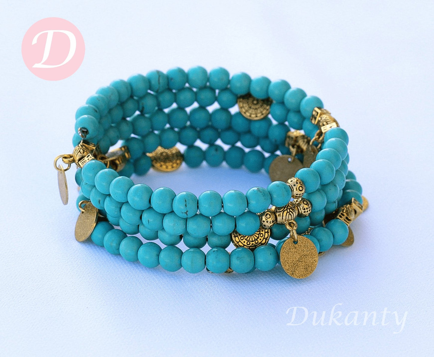 Turquoise Stones Elegant Set