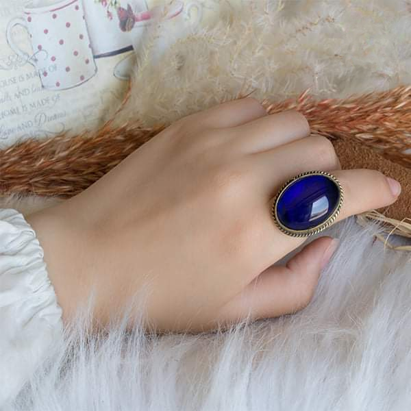 Agate Ring - Pure Copper