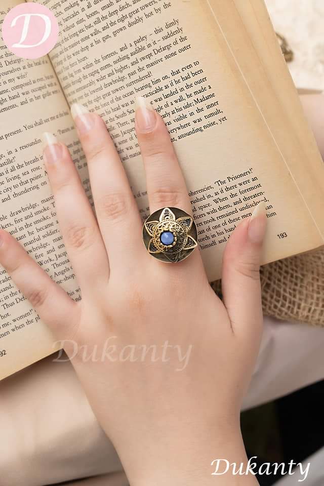 Banan Turquoise Ring - Pure Copper