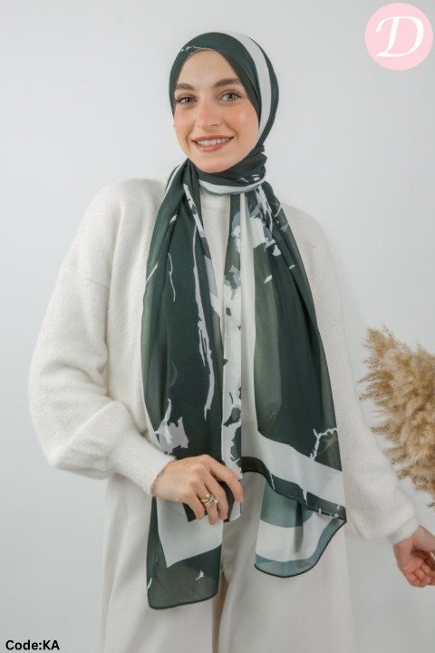 Merna Scarf - Crepe Digital