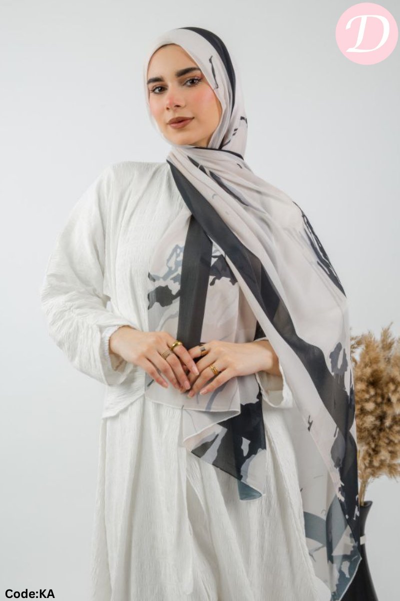 Gehan Scarf - Crepe Digital