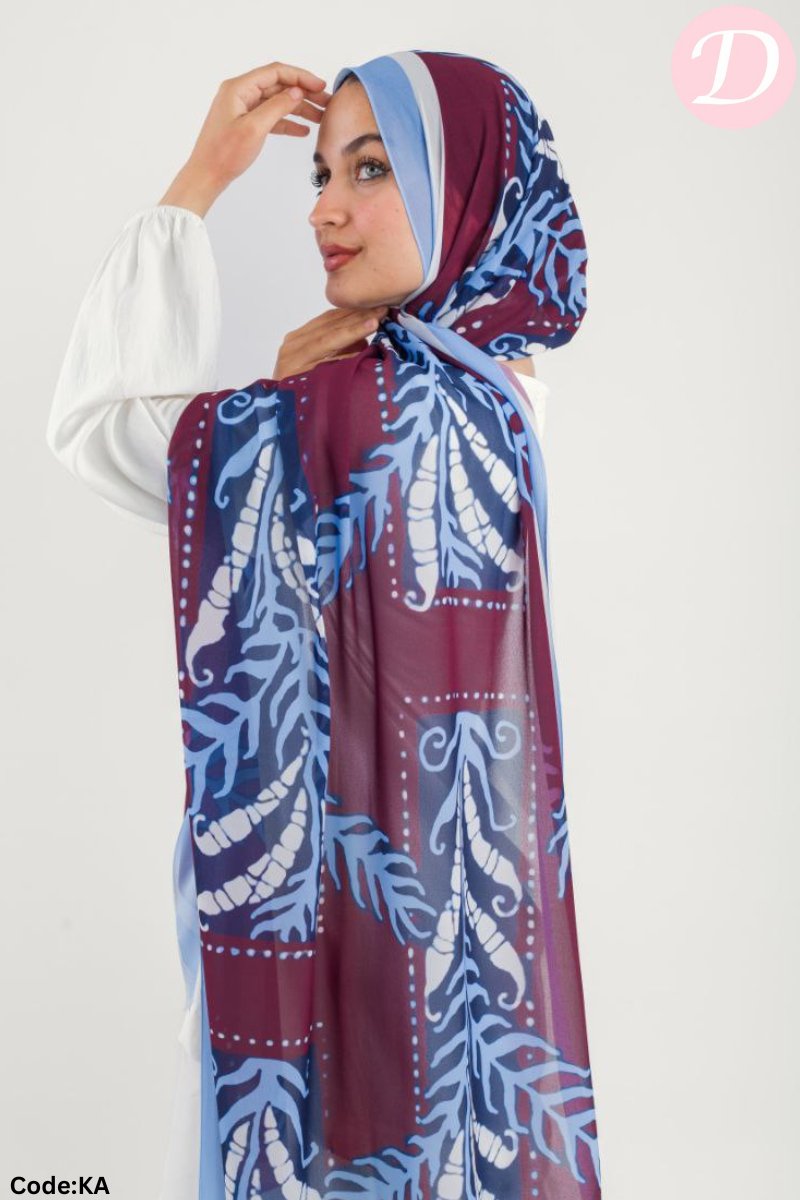 Noursin Scarf - Crepe Digital