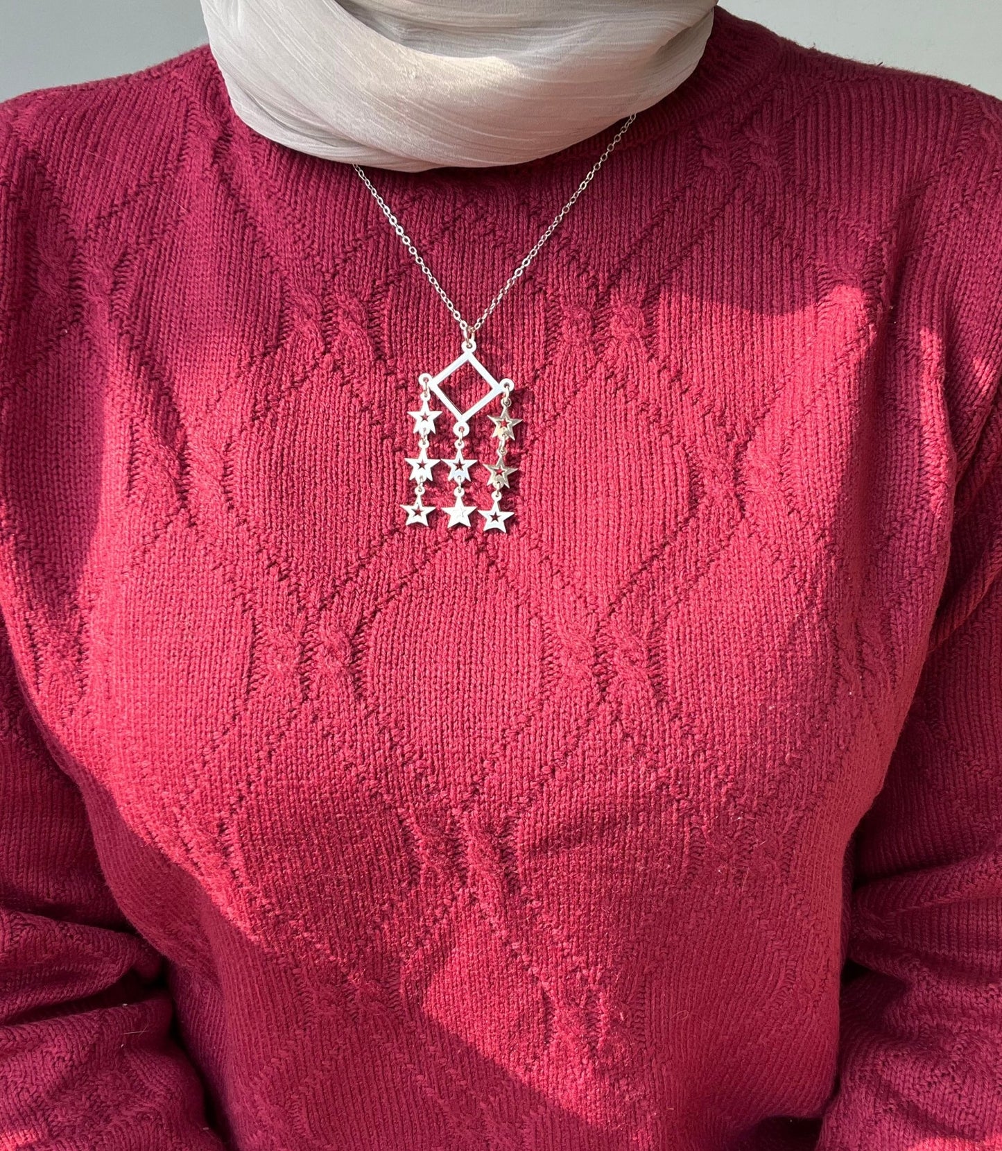 Rihanna Necklace - Silver Plated