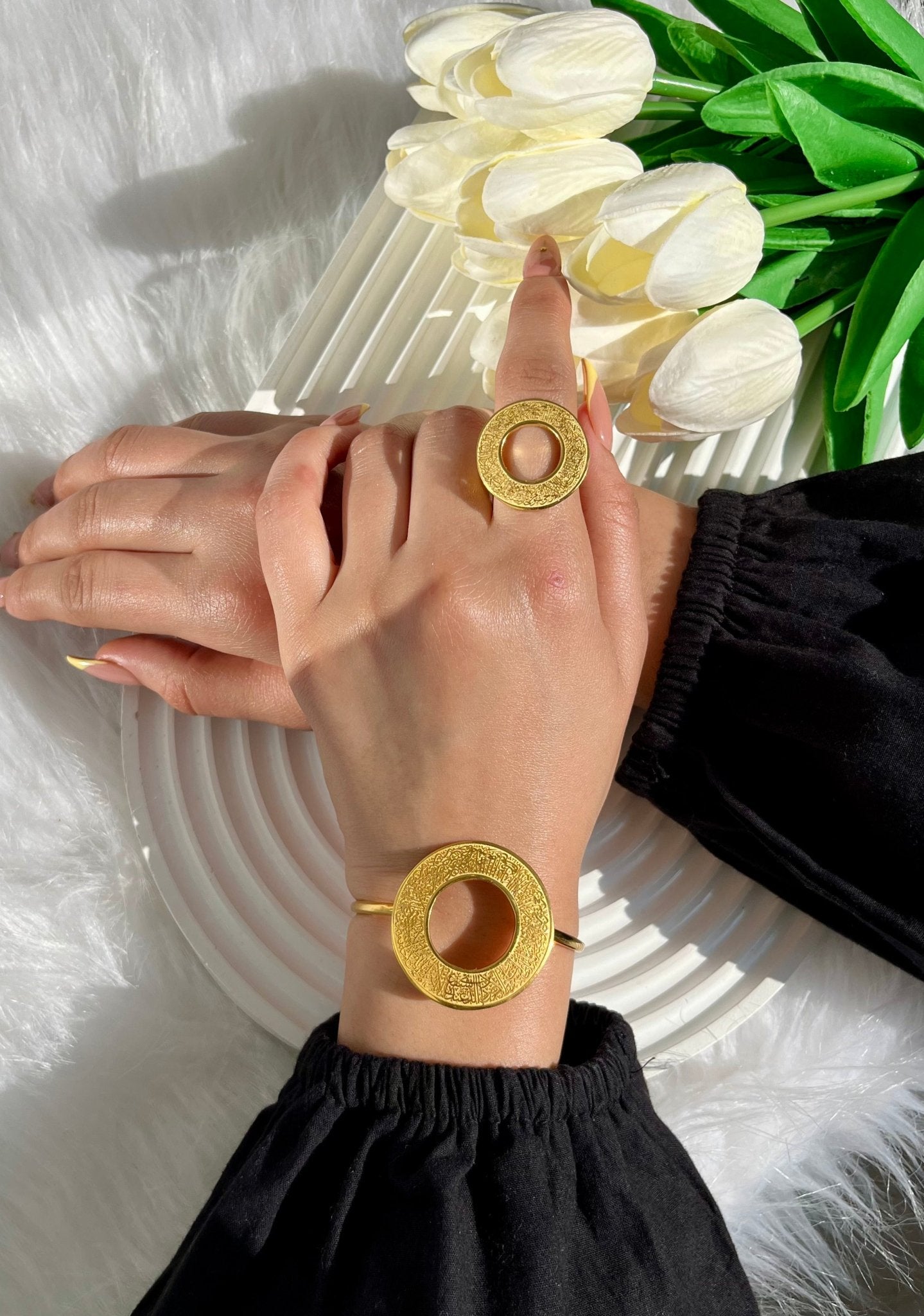 Surat ElKursi Set Gold and Silver Plated - Ramadan Set