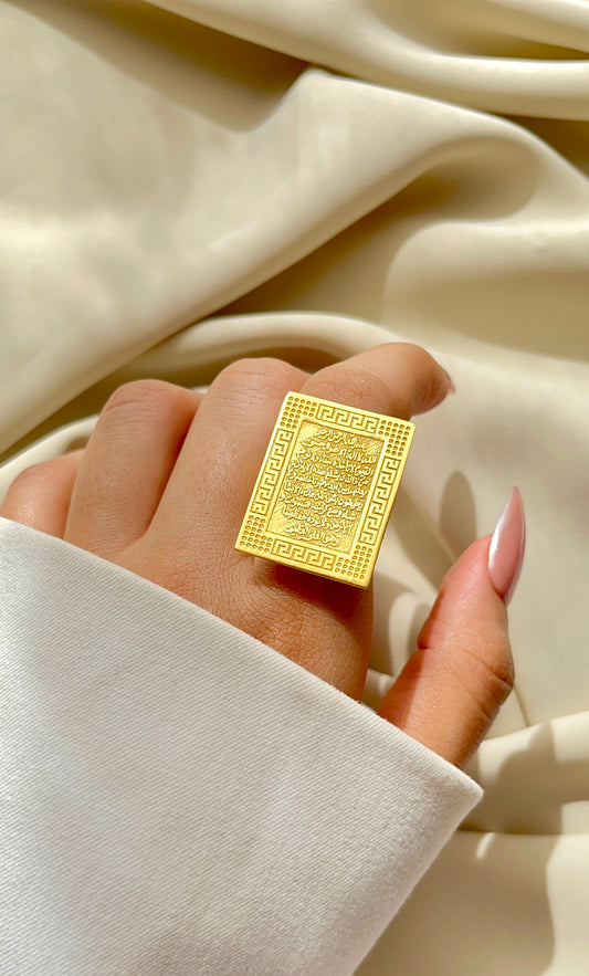 Yaqout Ring - Gold Plated