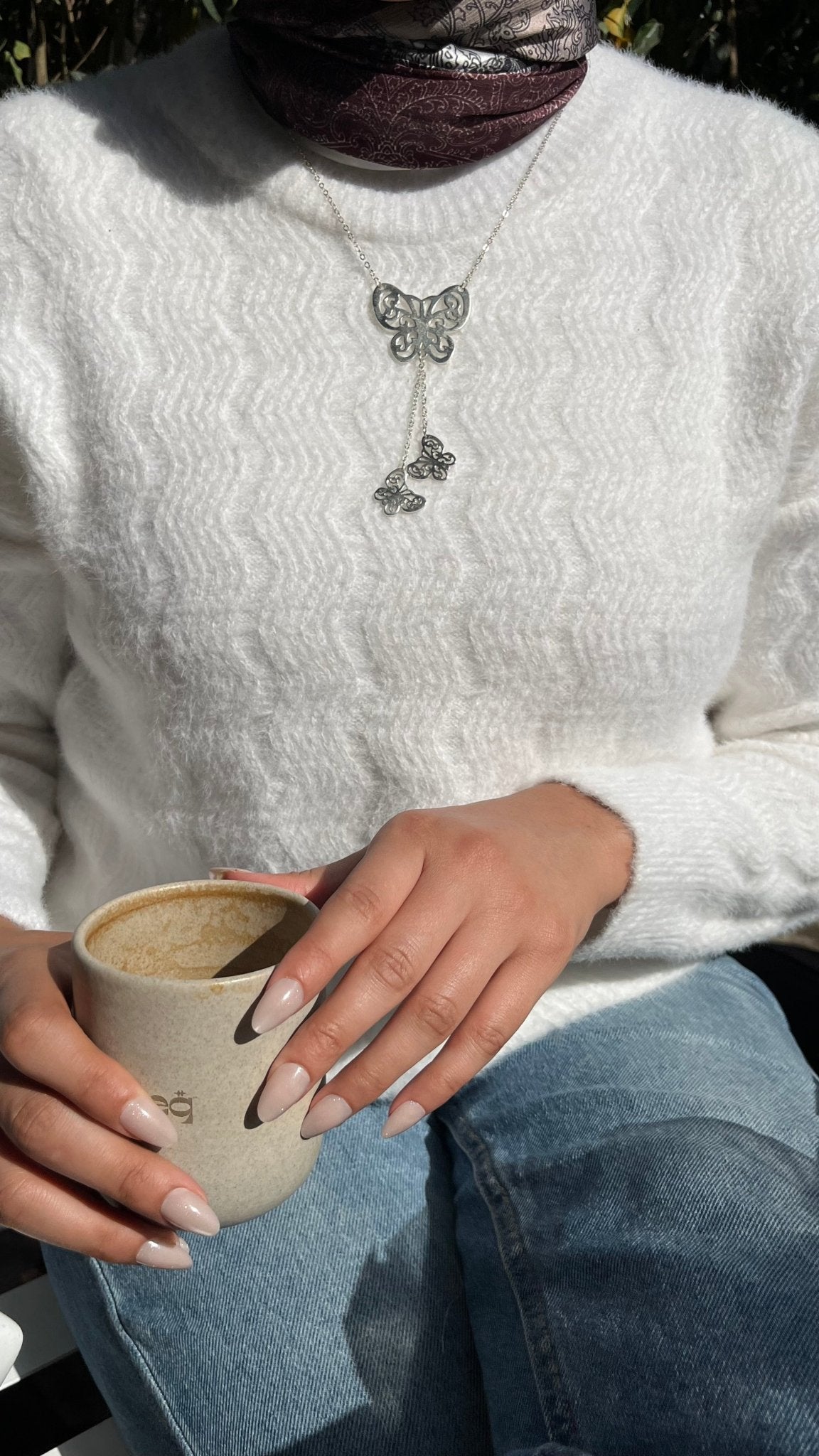 The Butterfly Necklace - Silver Plated