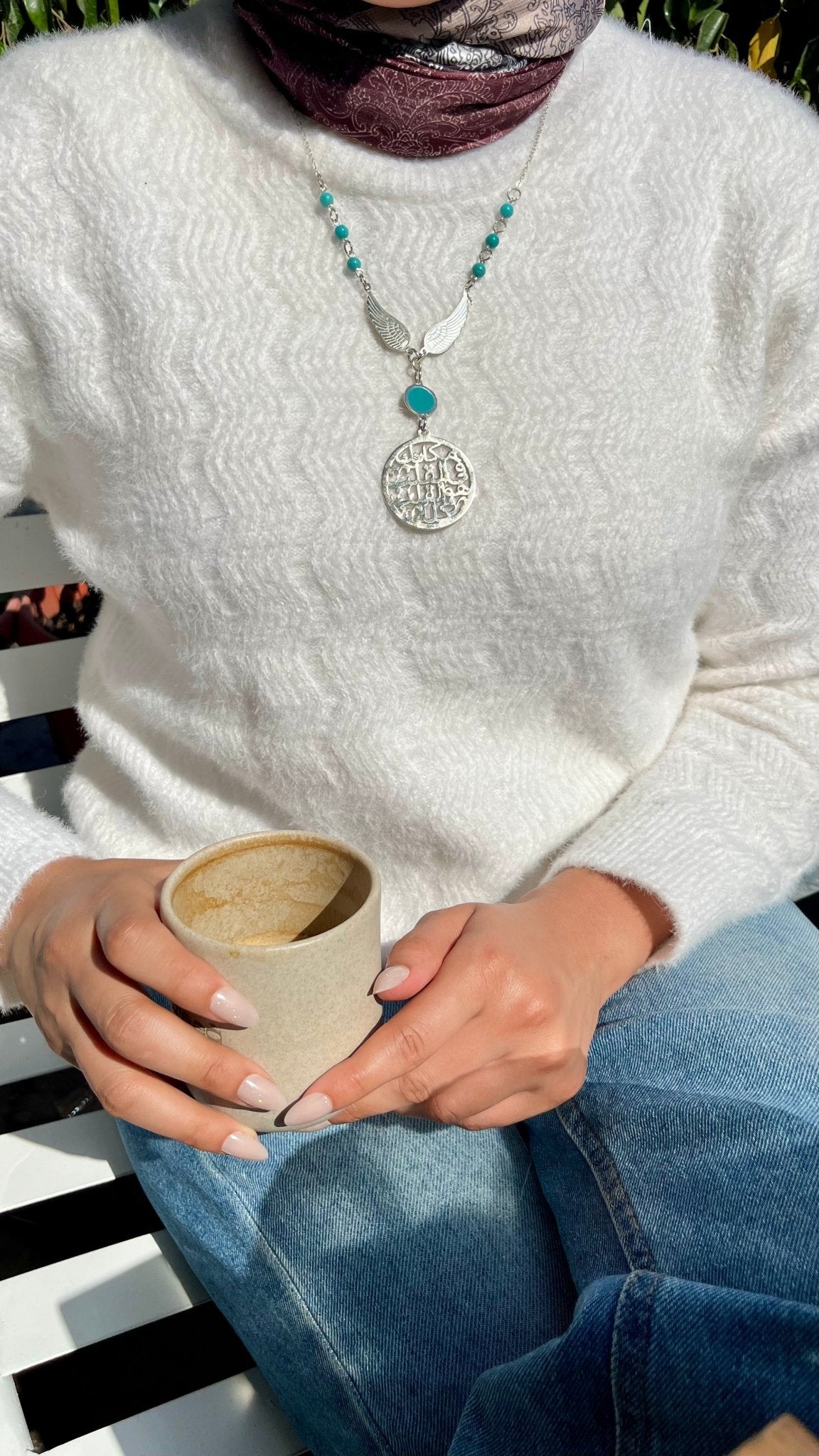 Najla Necklace - Silver Plated