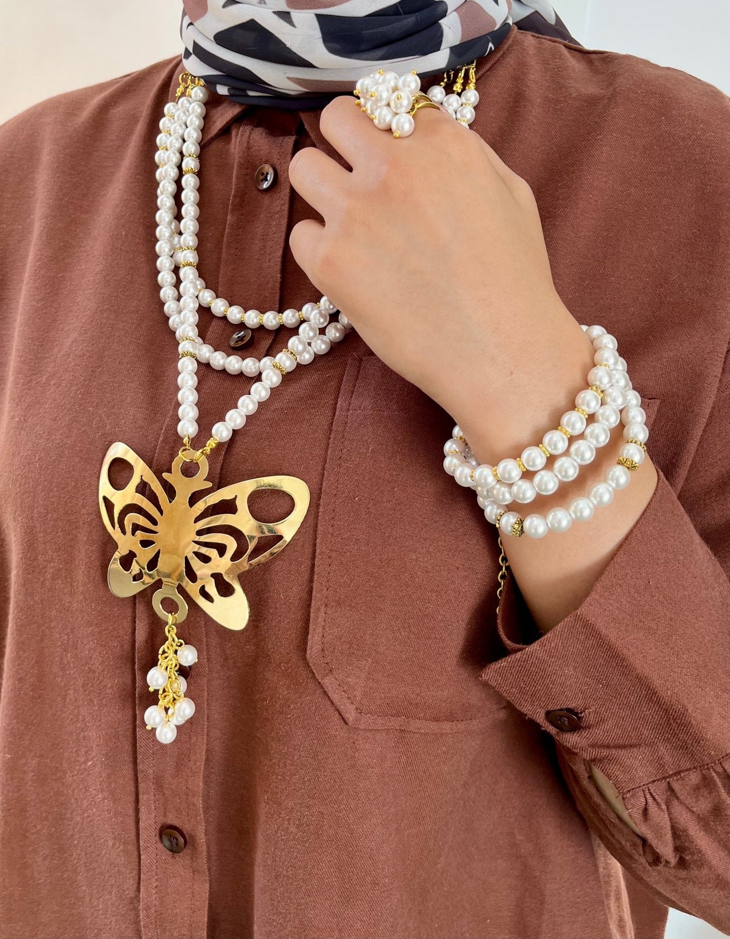 طقم صافيناز - أحجار العقيق