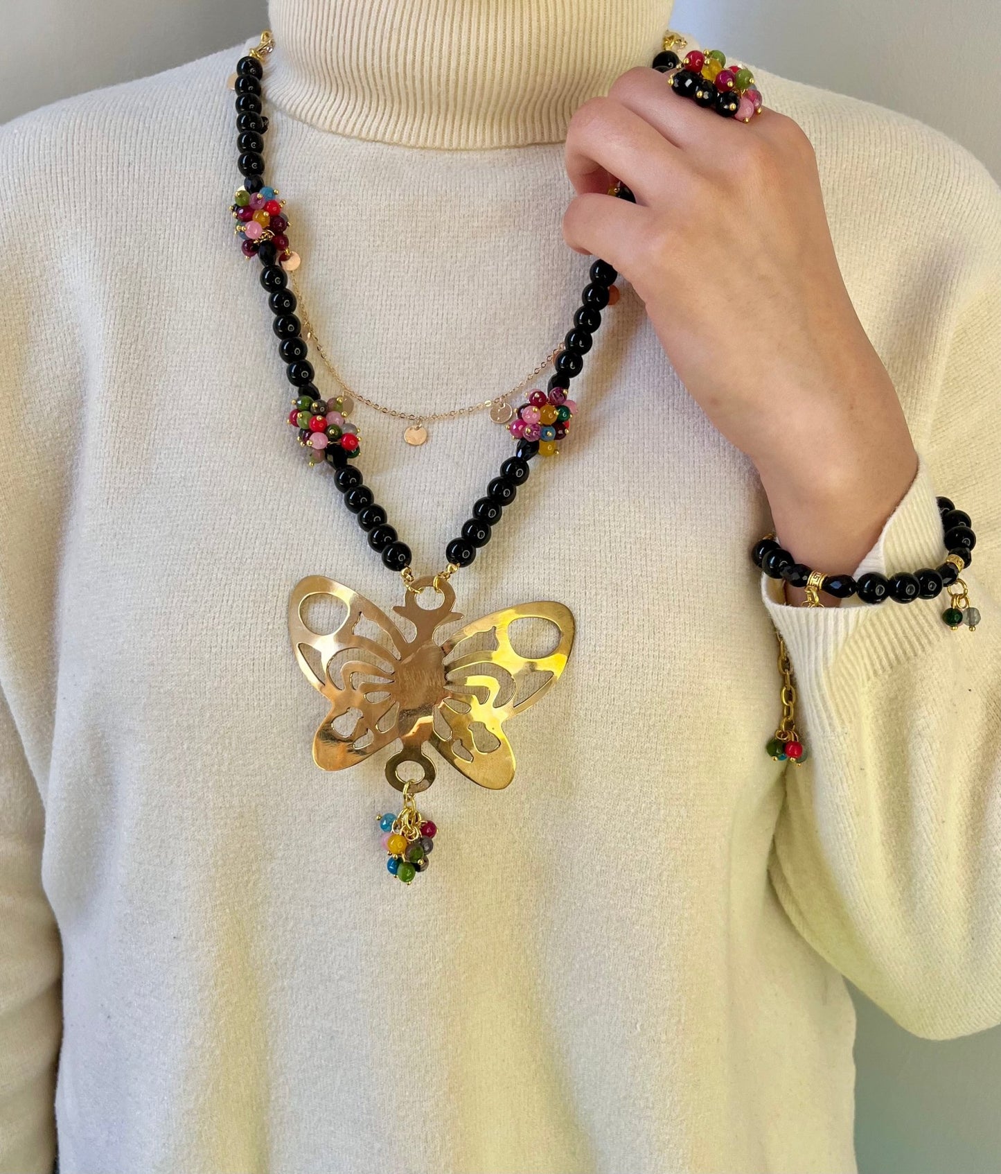 طقم صافيناز - أحجار العقيق