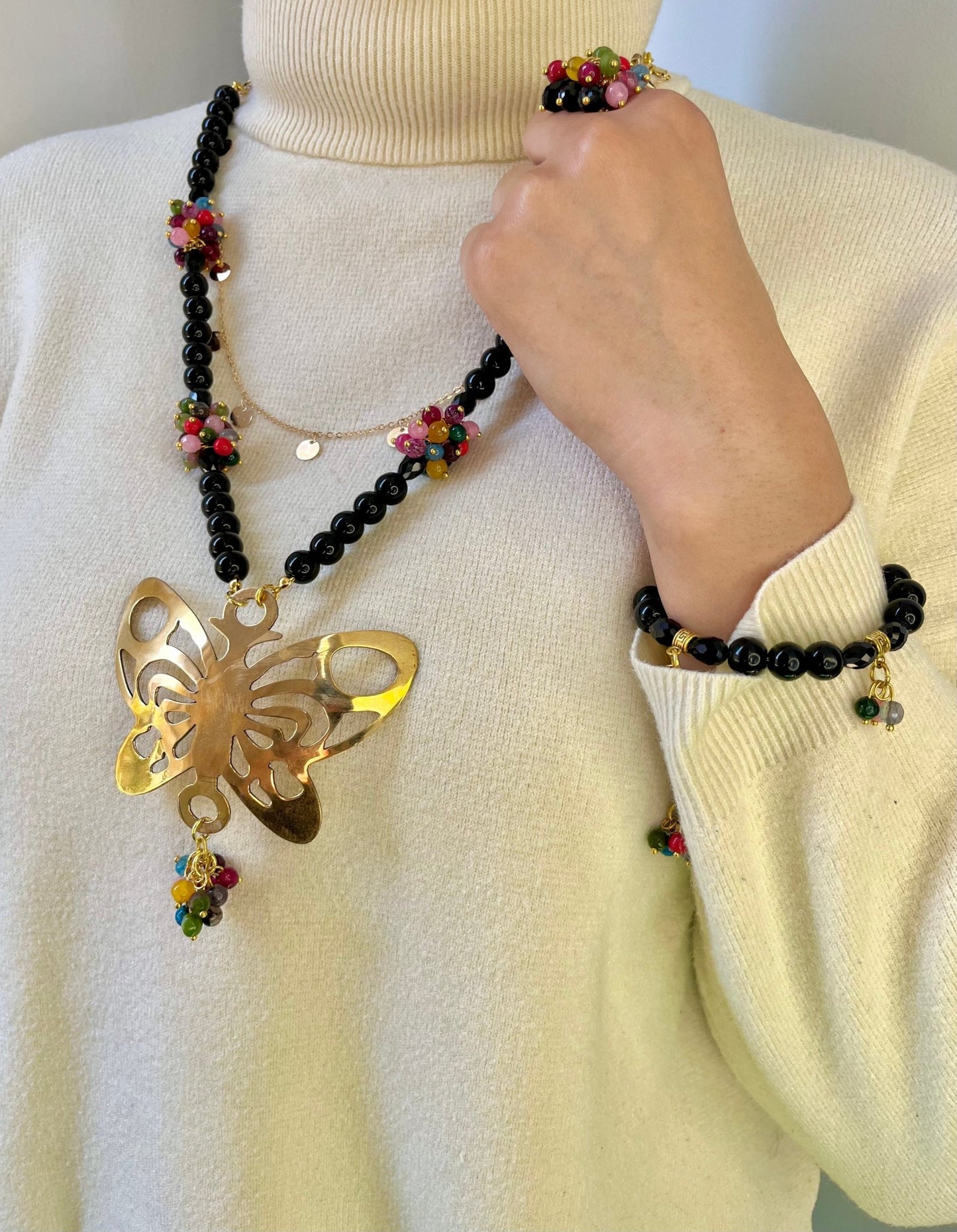 طقم صافيناز - أحجار العقيق