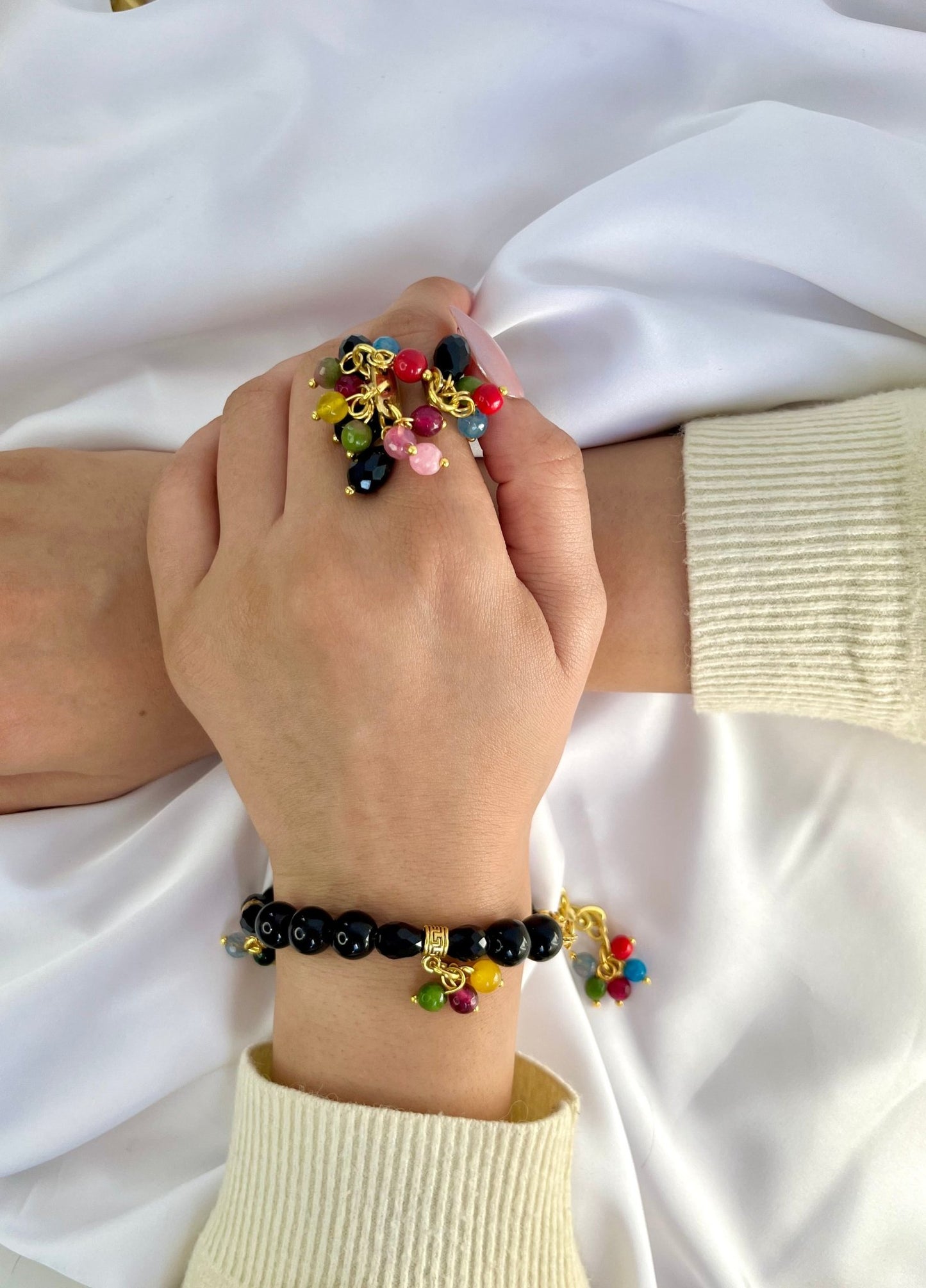 طقم صافيناز - أحجار العقيق