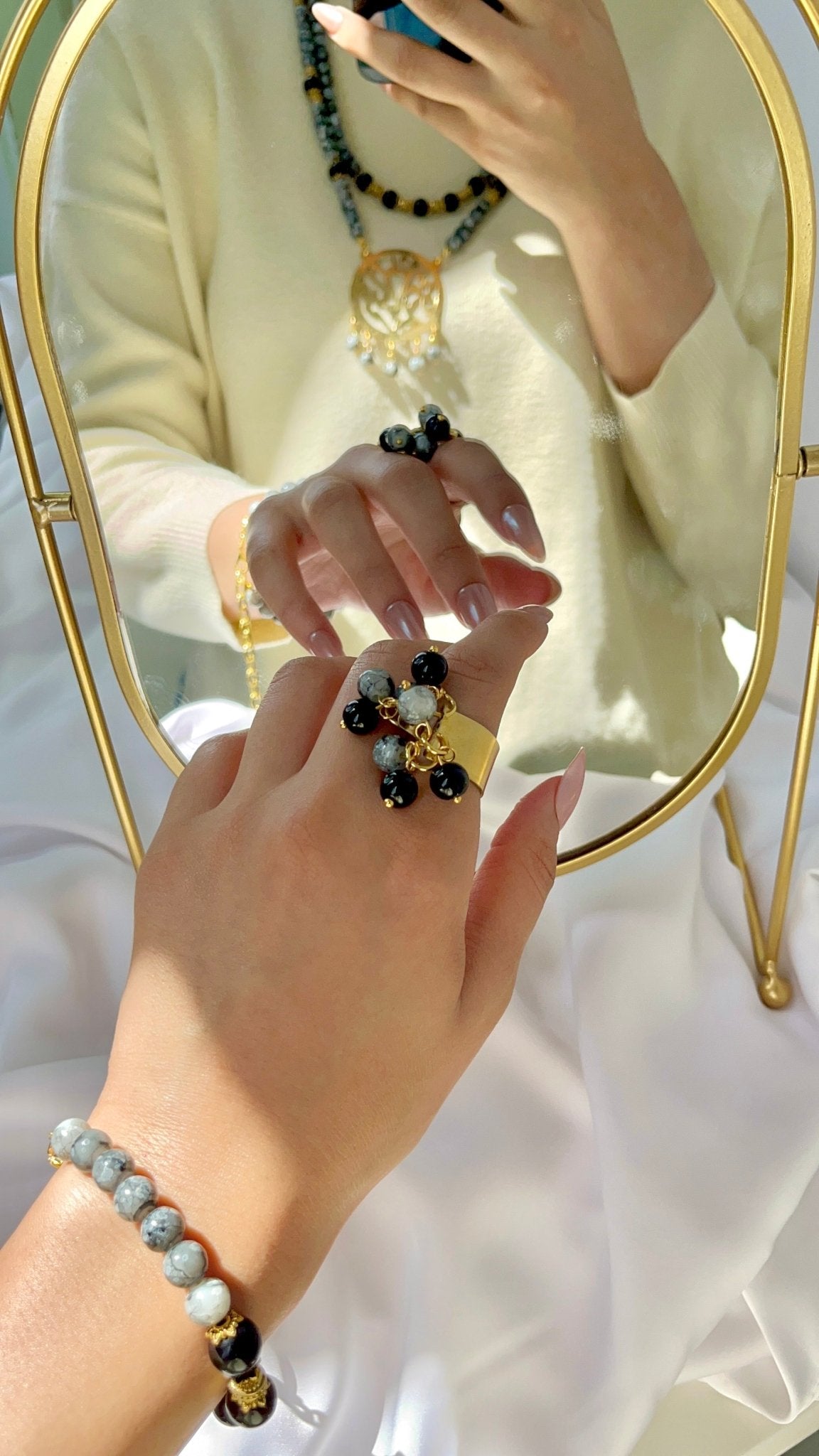 طقم صافيناز - أحجار العقيق