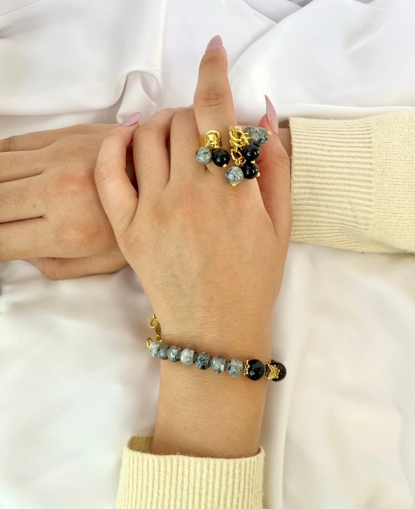 طقم صافيناز - أحجار العقيق