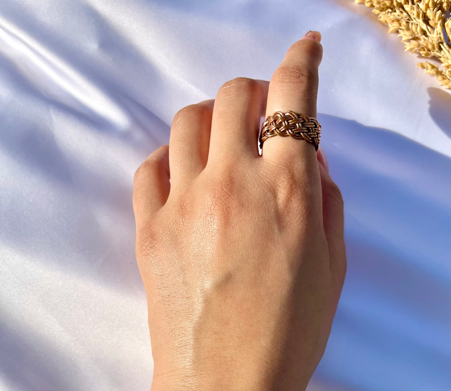 طقم "أنتا عمري" - مطلي بالفضة والعقيق