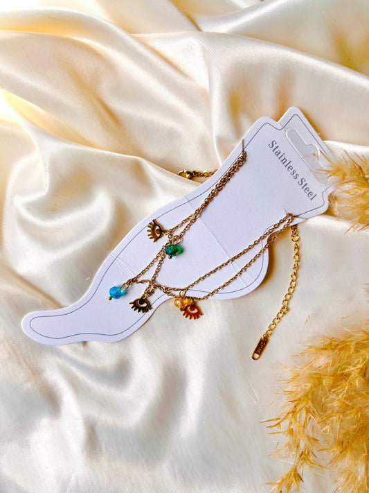 Walaa Anklet - Stainless Steel