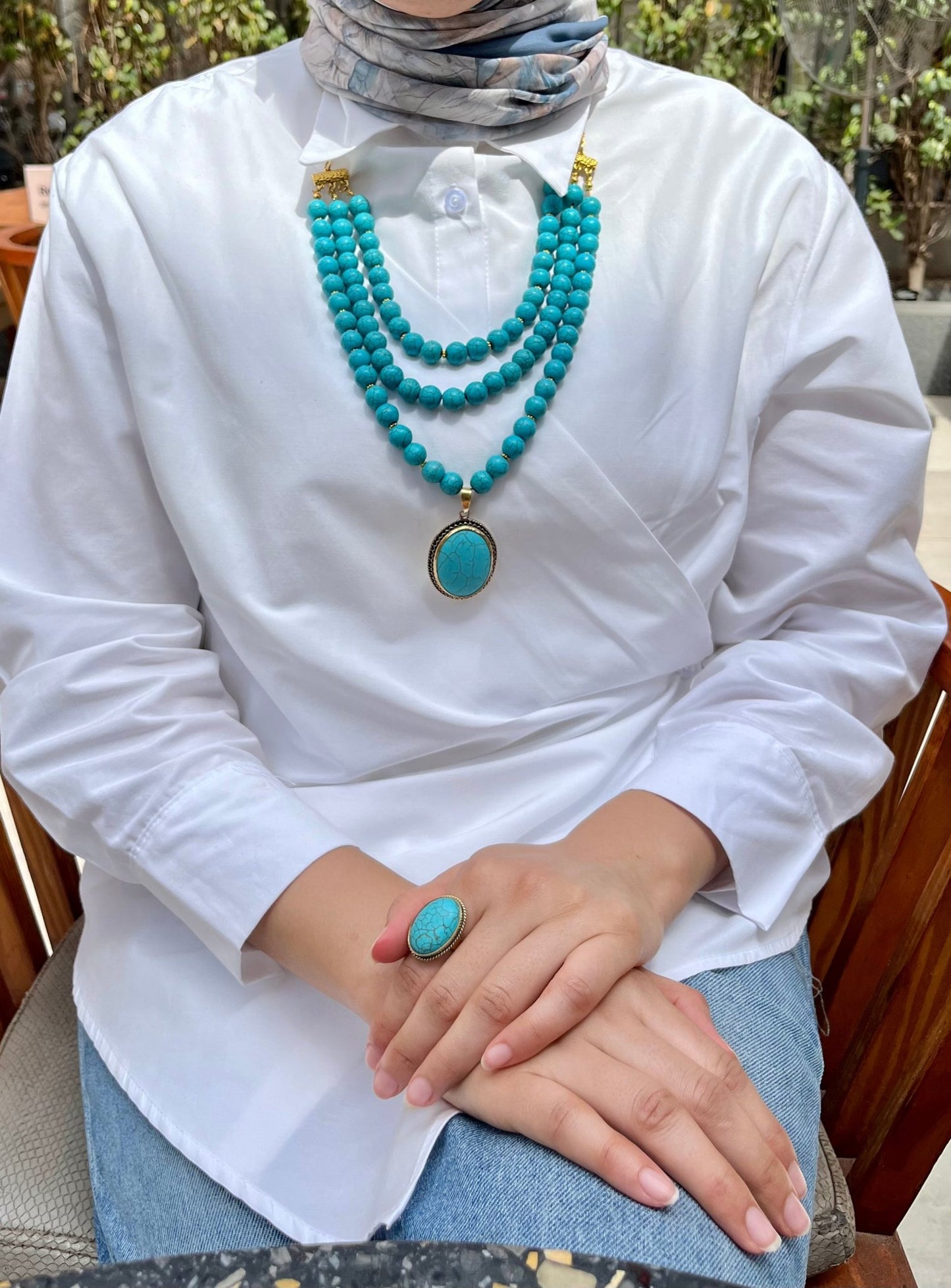 Tala Turquoise Necklace Set
