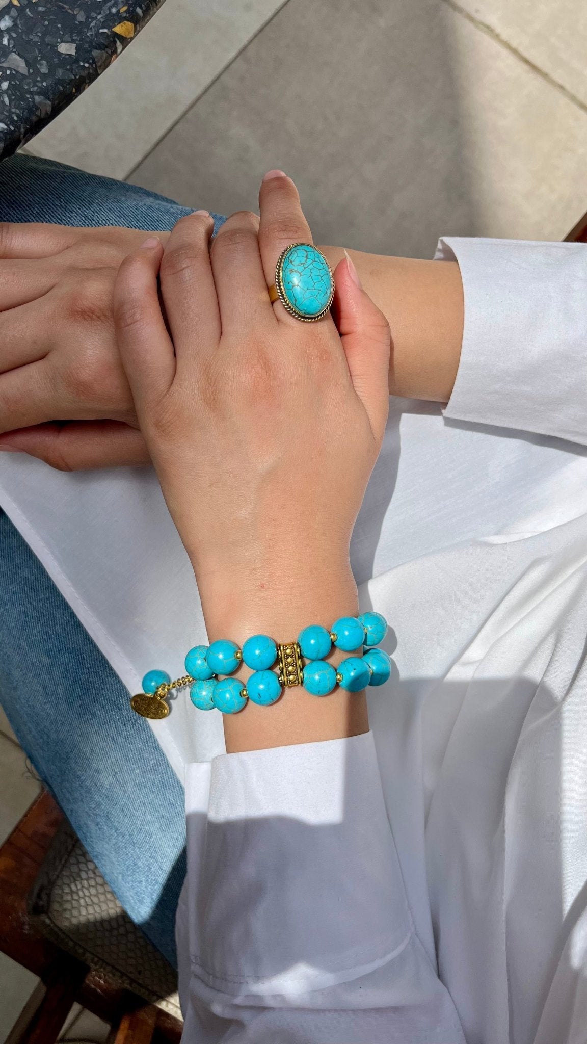 Tala Turquoise Necklace Set