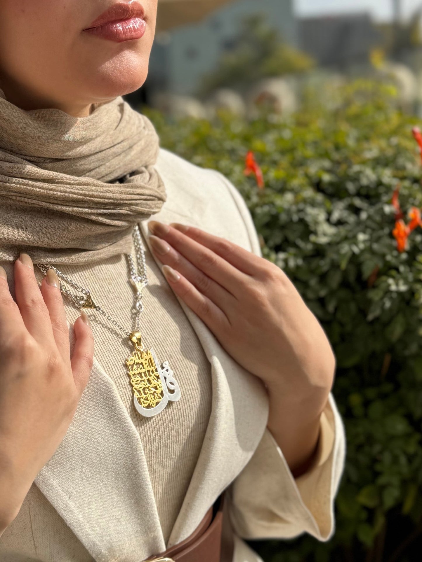 Sahar Necklace - Silver & Gold Plated