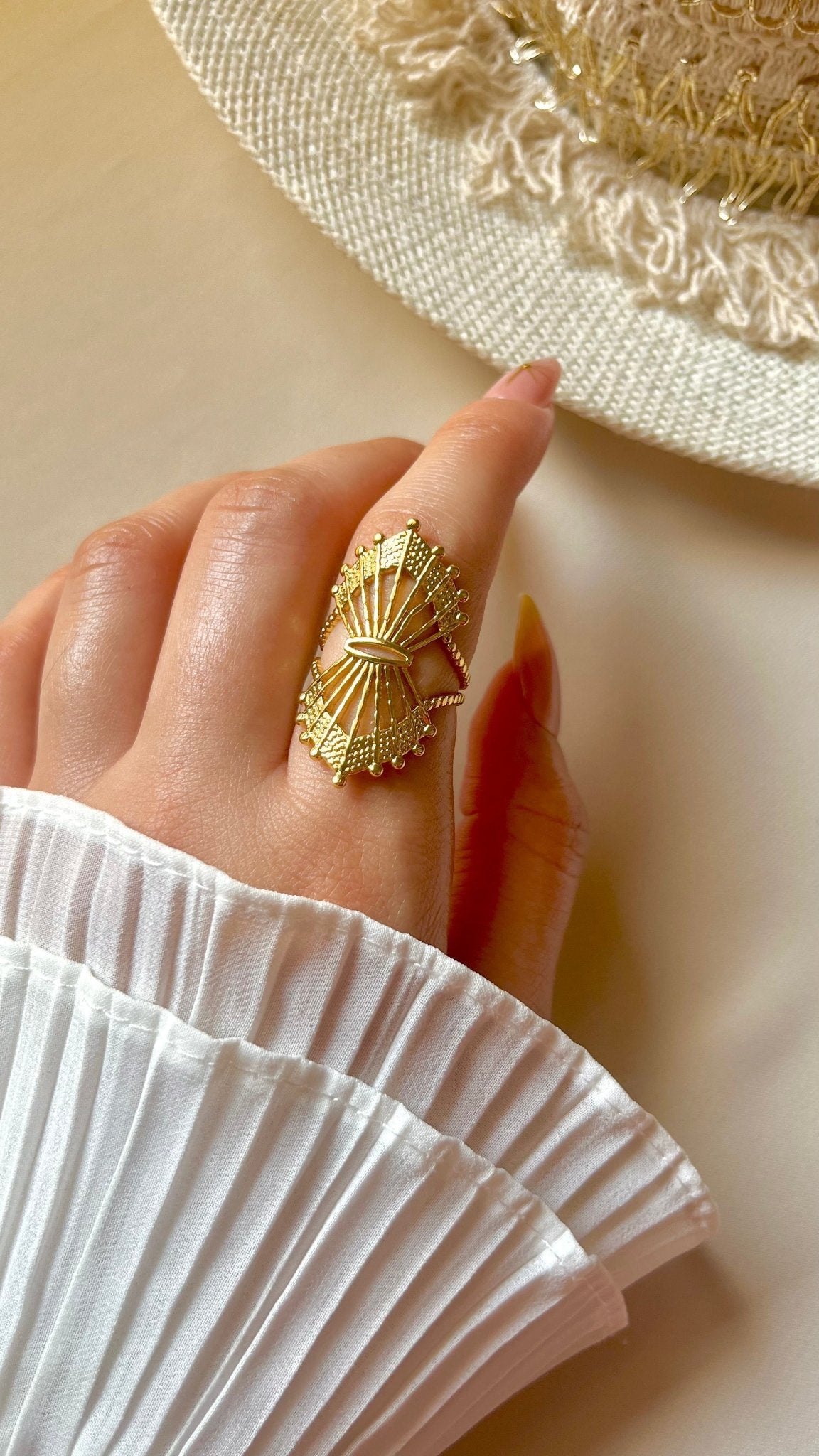 Ocean Shell Ring - Stainless Steel