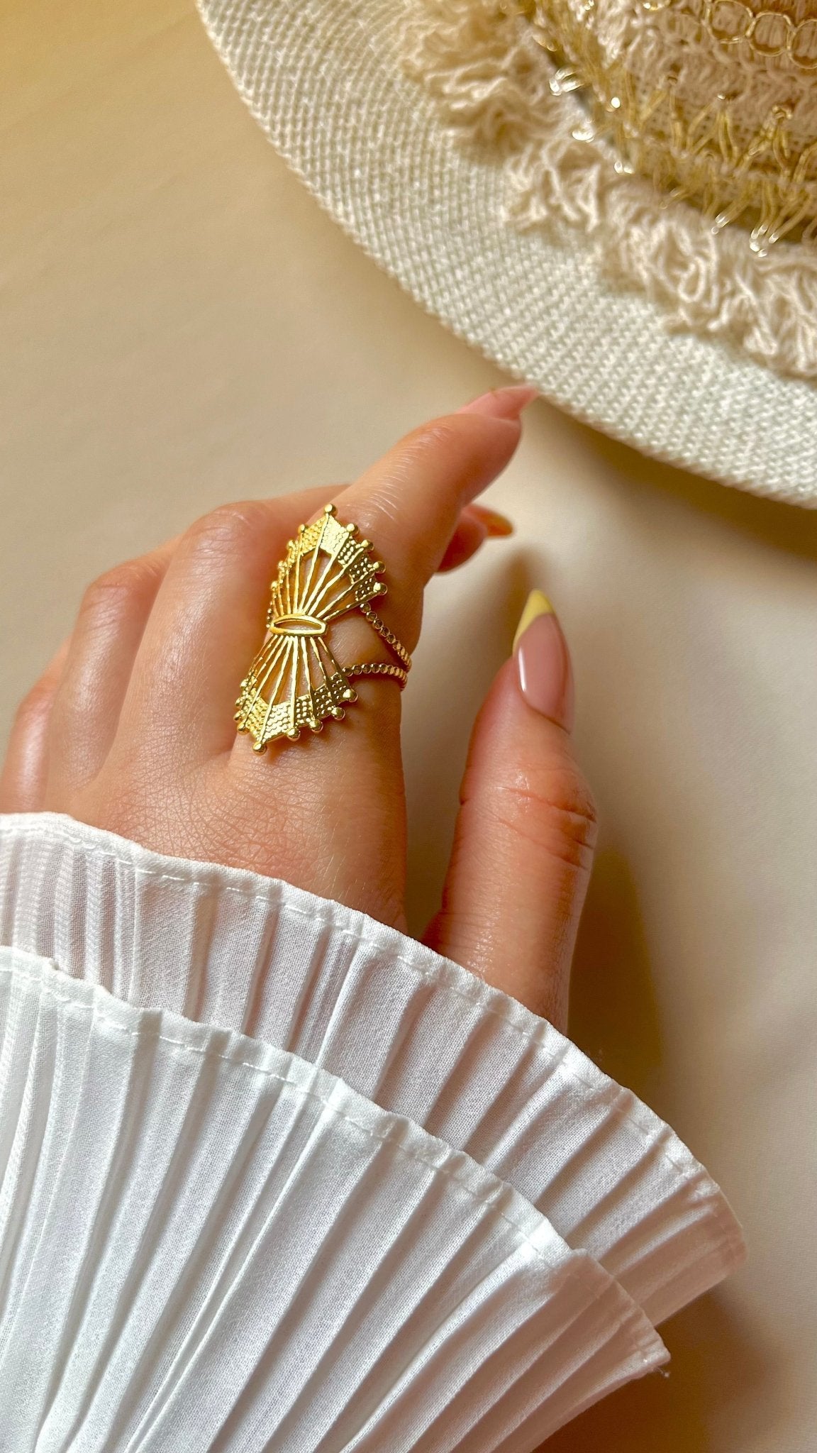 Ocean Shell Ring - Stainless Steel