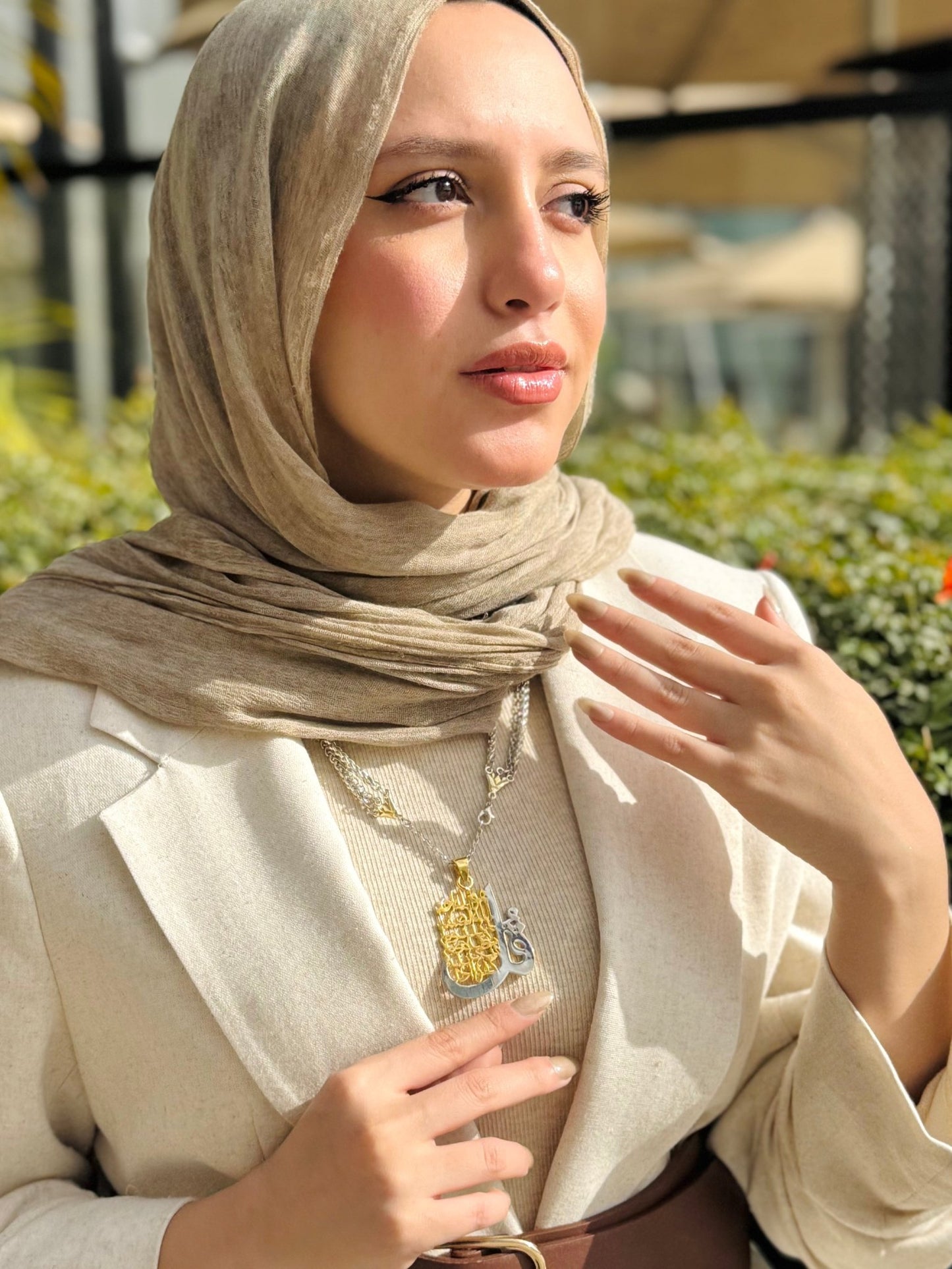 Sahar Necklace - Silver & Gold Plated