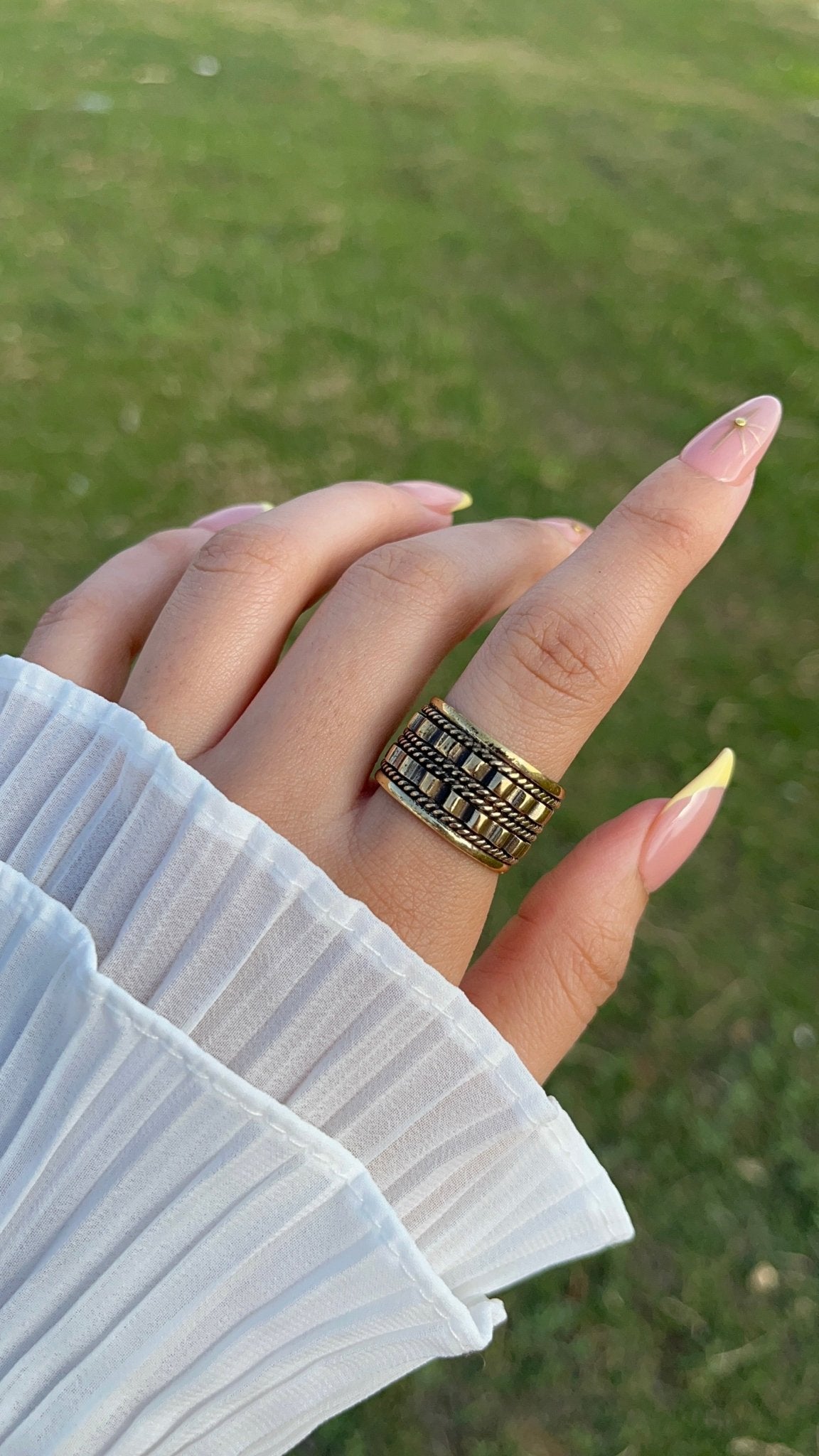 طقم "أنتا عمري" - مطلي بالفضة والعقيق