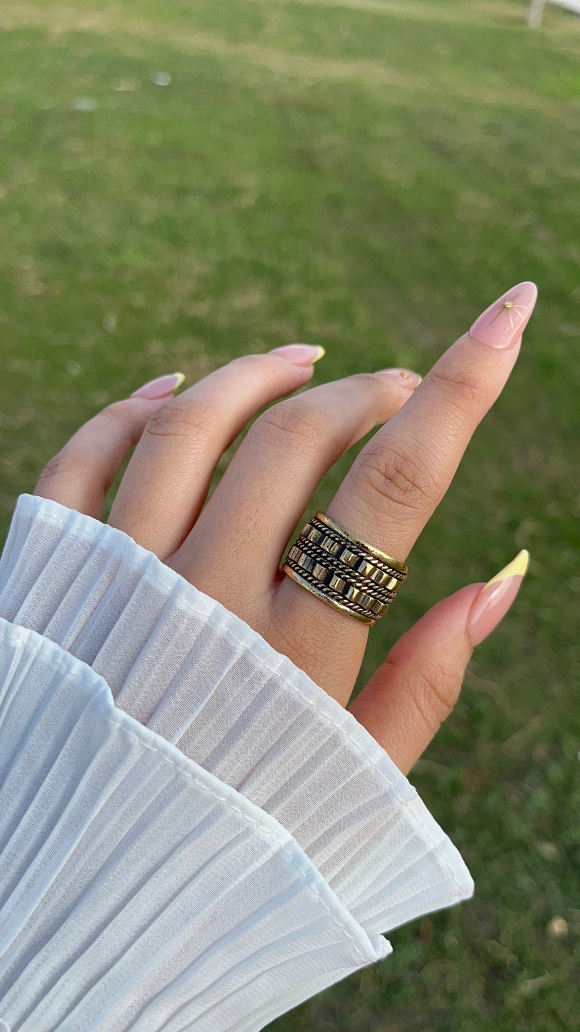 طقم "أنتا عمري" - مطلي بالفضة والعقيق