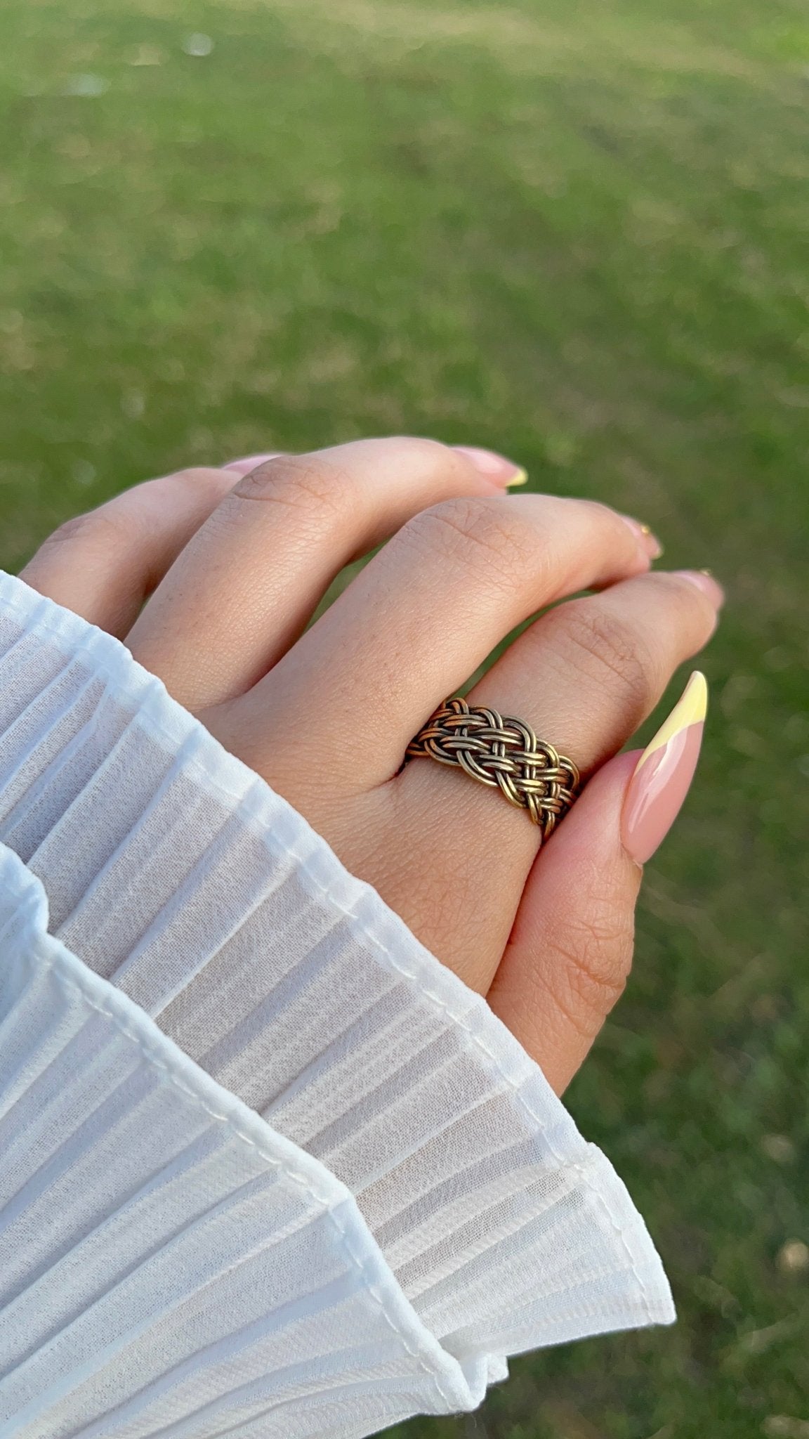 طقم "أنتا عمري" - مطلي بالفضة والعقيق