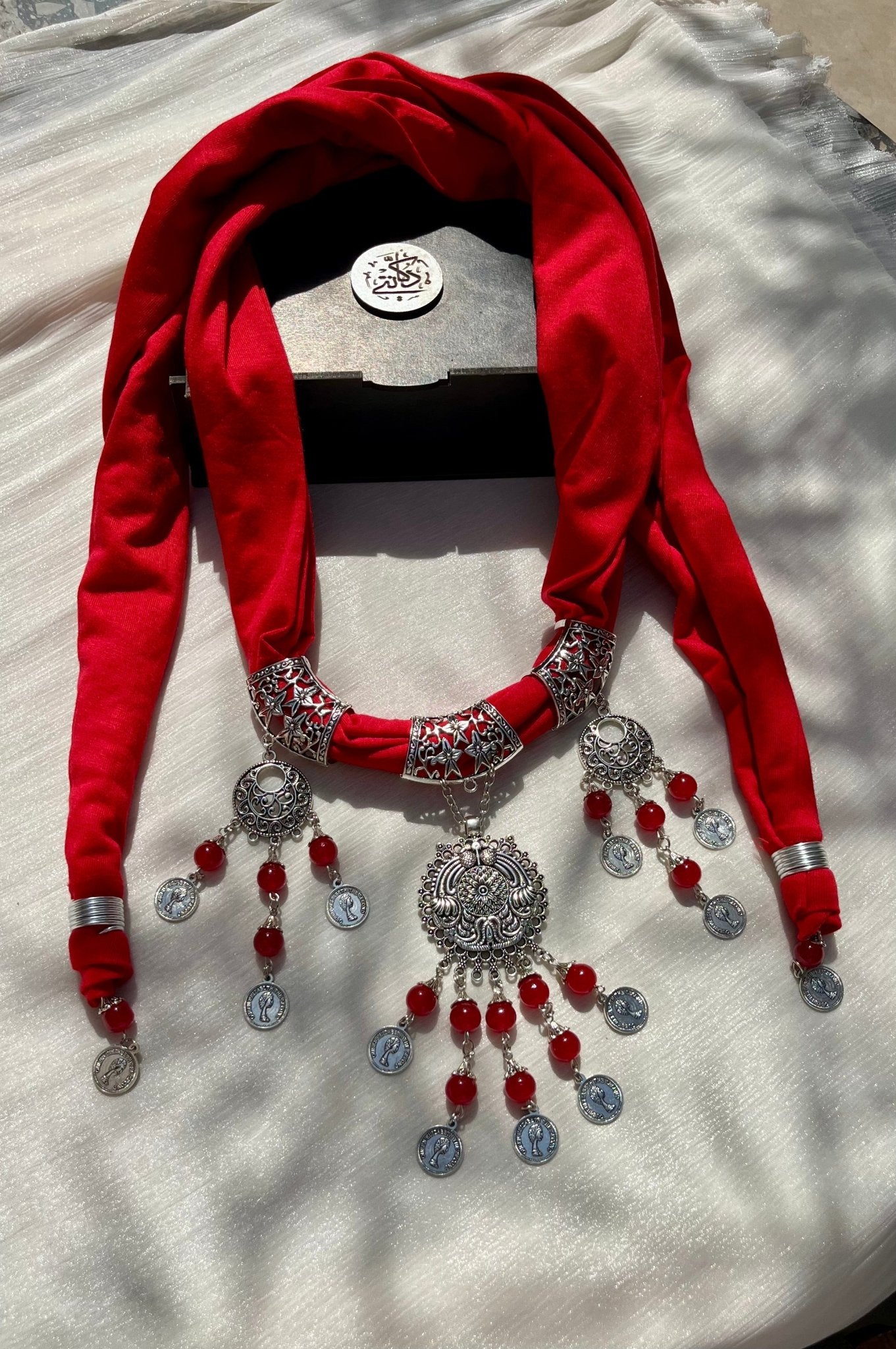 Ghalia Necklace Scarf - Cotton