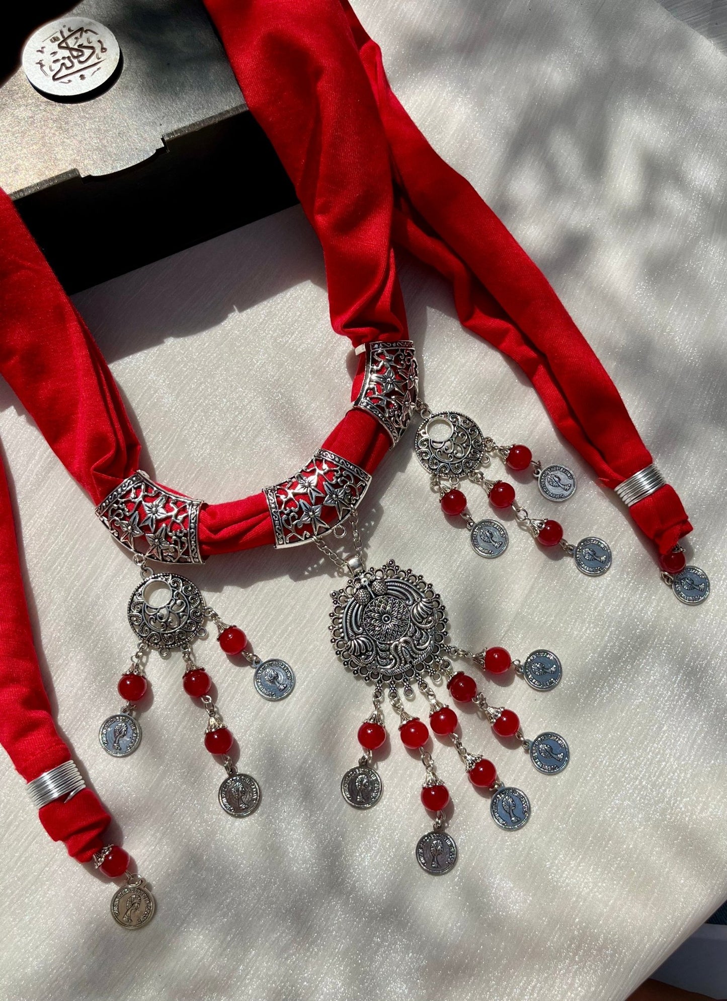Ghalia Necklace Scarf - Cotton