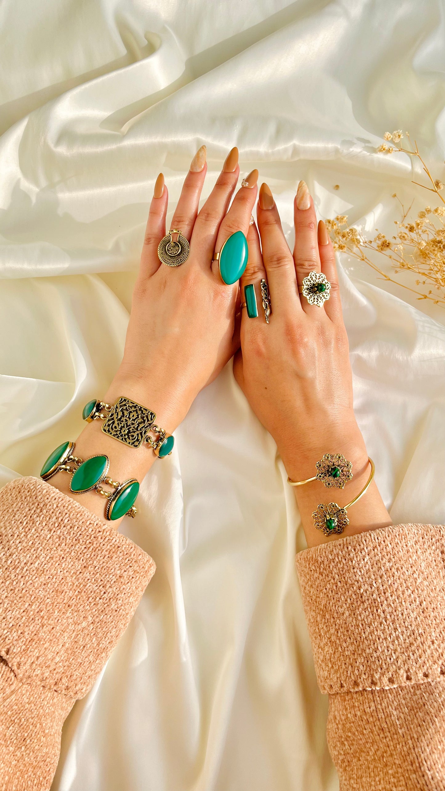 Leaf Stone Set – Copper