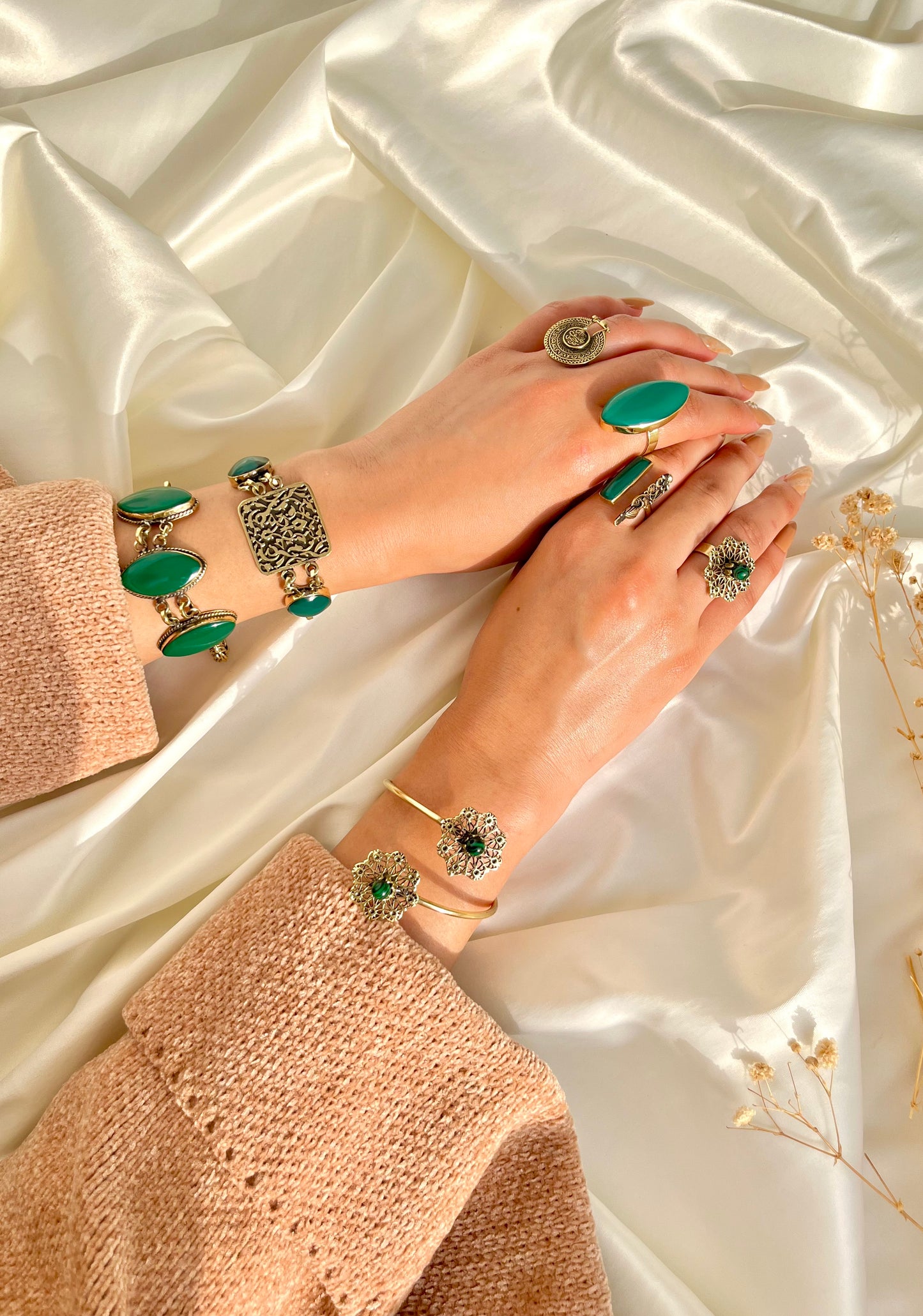 Leaf Stone Set – Copper