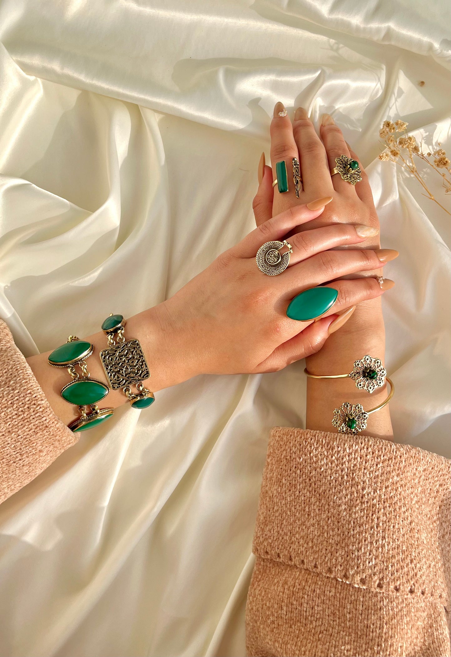 Leaf Stone Set – Copper