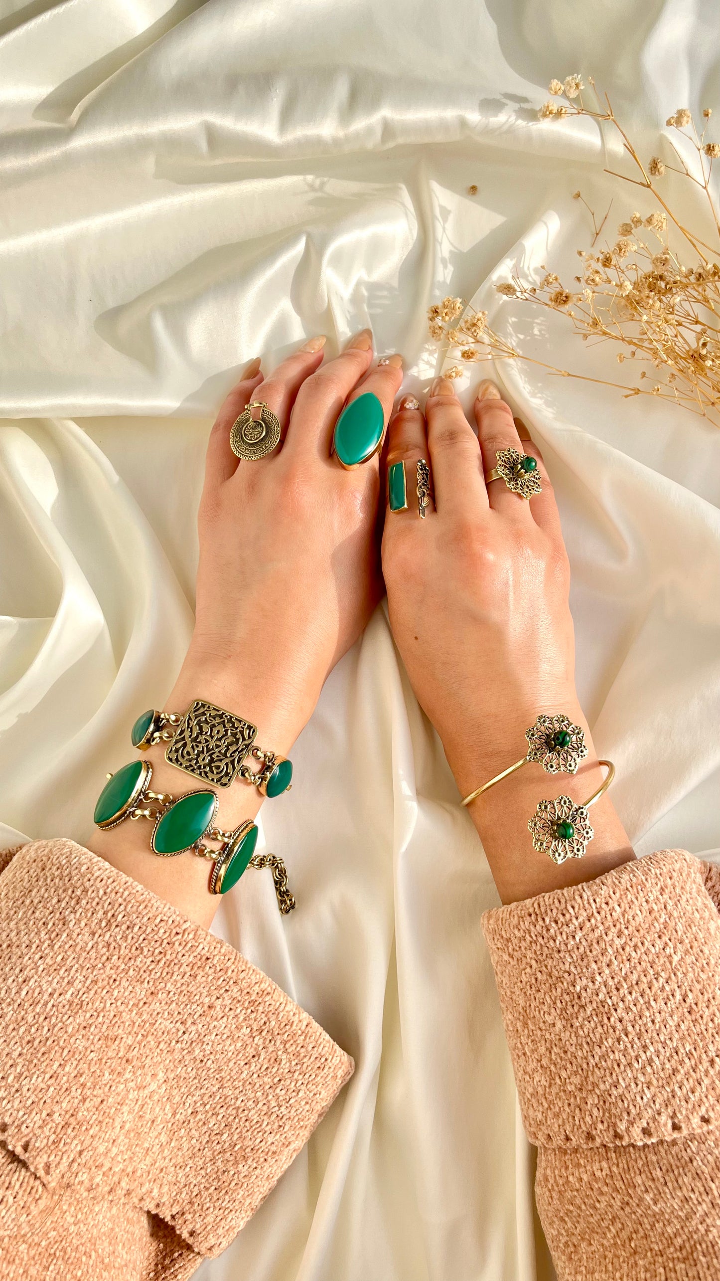 Leaf Stone Set – Copper