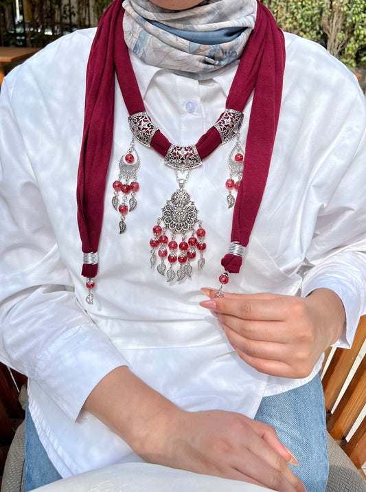Alya Necklace Scarf - Cotton